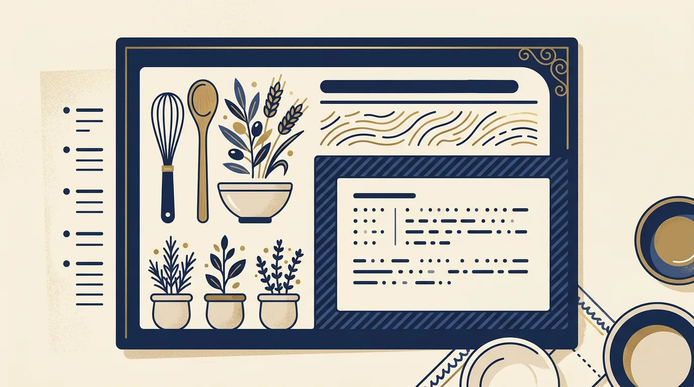 Typografie die Appetit macht