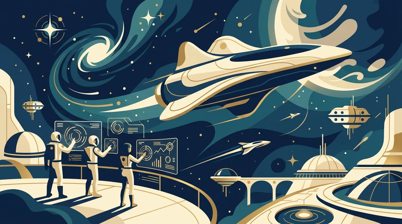 Futuristische Design-Elemente